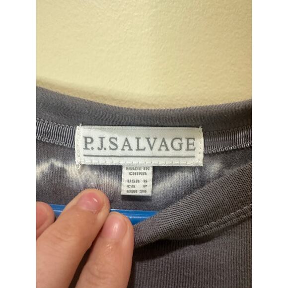 PJ Salvage NWT Sz S Tie Dye Shirt Happy Days Long Sleeve Round Neck - Picture 4 of 7